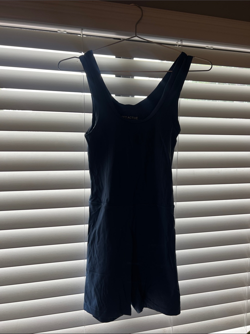 SET Active Navy Blue Sleeveless Jumpsuit Romper
NEVER WORN
